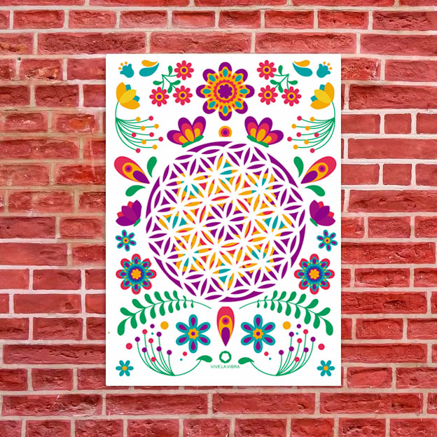 FLOR-VIDA-MEX-PARED-ROJA