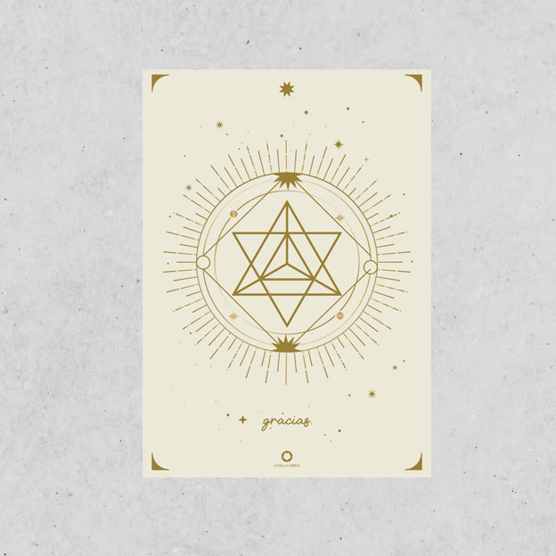 Merkaba Lámina geometría sagrada Merkaba.