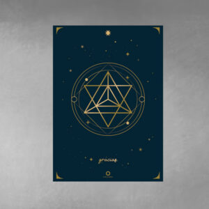 lámina geometría sagrada merkaba